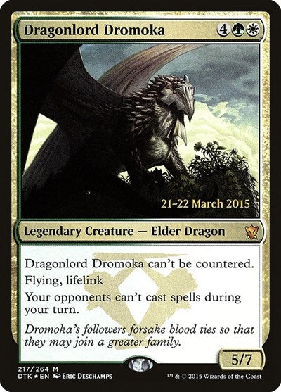 Dragonlord Dromoka (Promos: Prerelease Cards) Near Mint Foil