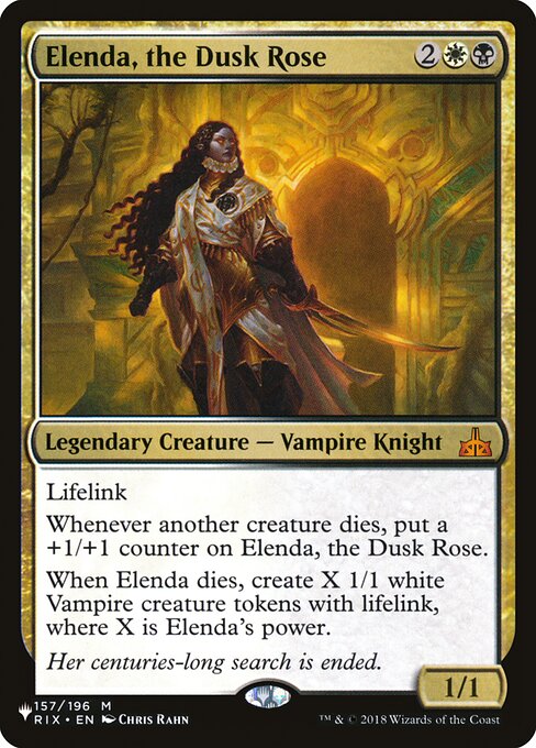 Elenda, the Dusk Rose (The List) Near Mint