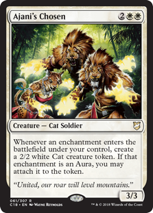 Ajani's Chosen (Commander 2018) Light Play