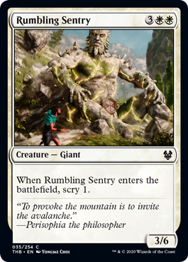Rumbling Sentry (Theros Beyond Death) Near Mint