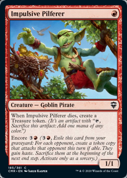 Impulsive Pilferer (Commander Legends) Near Mint Foil