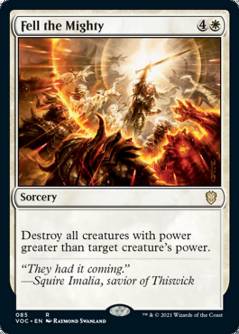 Fell the Mighty (Commander 2021 Crimson Vow) Near Mint