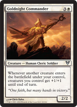 Goldnight Commander (Avacyn Restored) Medium Play Foil