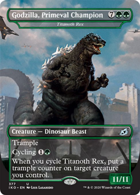 Godzilla, Primeval Champion (Ikoria: Lair of Behemoths) Near Mint Foil