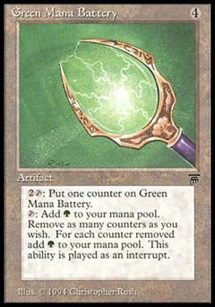 Green Mana Battery (Legends) Medium Play