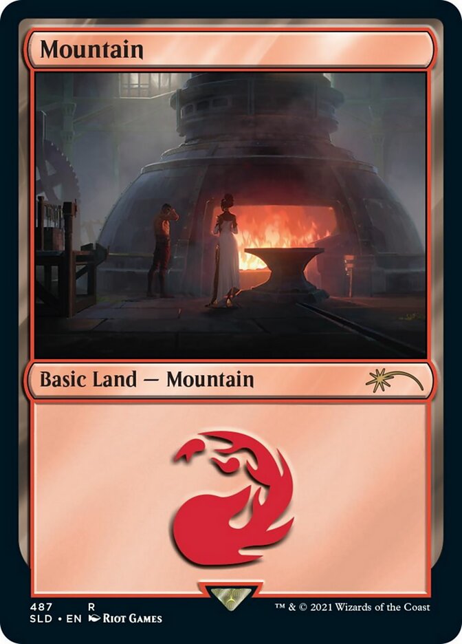 Mountain 487 (Secret Lair) Near Mint