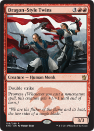 Dragon-Style Twins (Khans of Tarkir) Medium Play