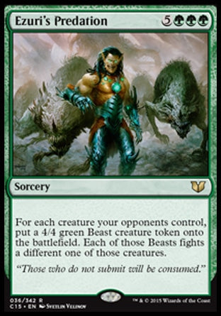 Ezuri's Predation (Commander 2015) Light Play
