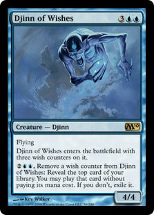 Djinn of Wishes (Magic 2010 Core Set) Heavy Play