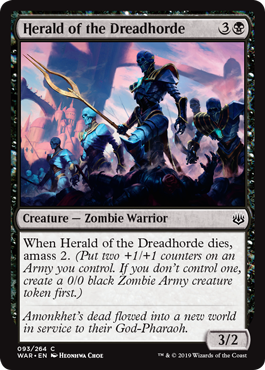 Herald of the Dreadhorde (War of the Spark) Light Play