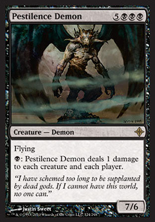 Pestilence Demon (Rise of the Eldrazi) Light Play