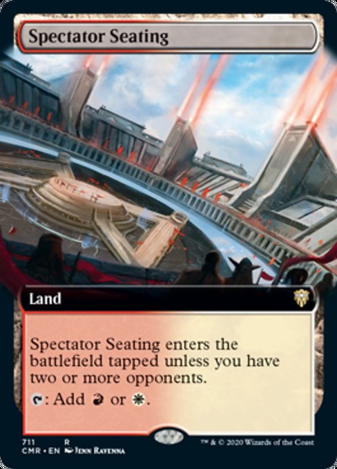Spectator Seating (Extended Art) (Commander Legends) Medium Play Foil