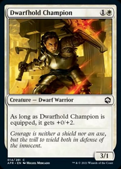 Dwarfhold Champion (Adventures in the Forgotten Realms) Near Mint Foil