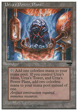 Urza's Power Plant (Pot) (Chronicles) Light Play