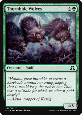 Thornhide Wolves (Shadows Over Innistrad) Near Mint