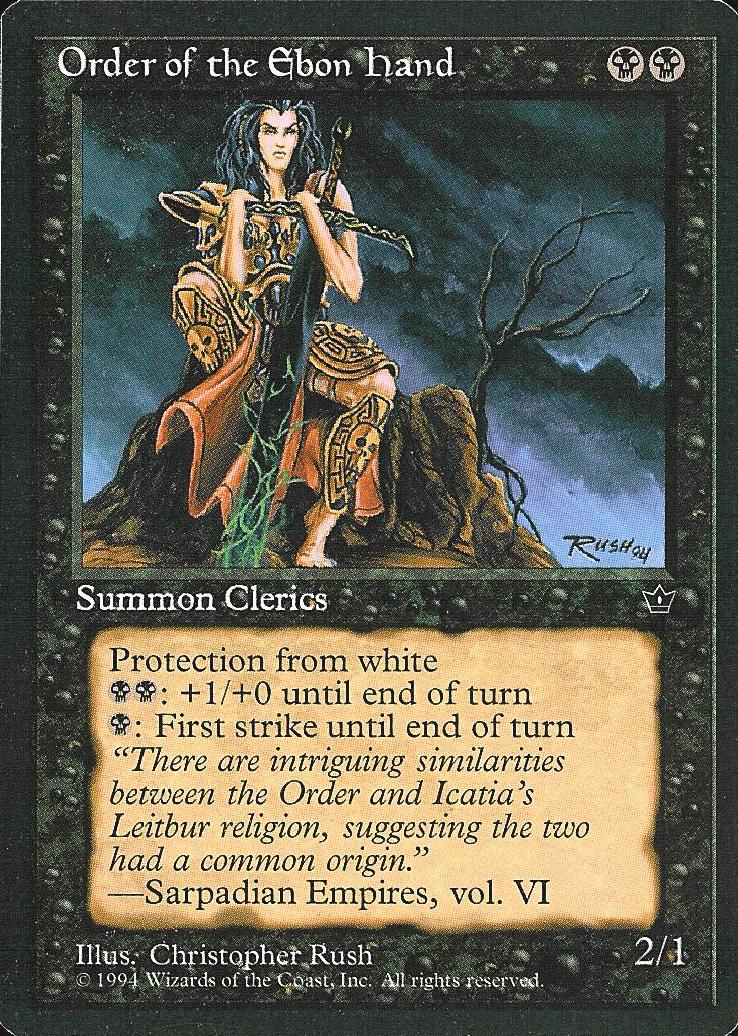 Order of the Ebon Hand (2) (Fallen Empires) Heavy Play