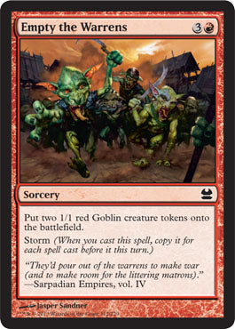 Empty the Warrens (Modern Masters) Medium Play Foil