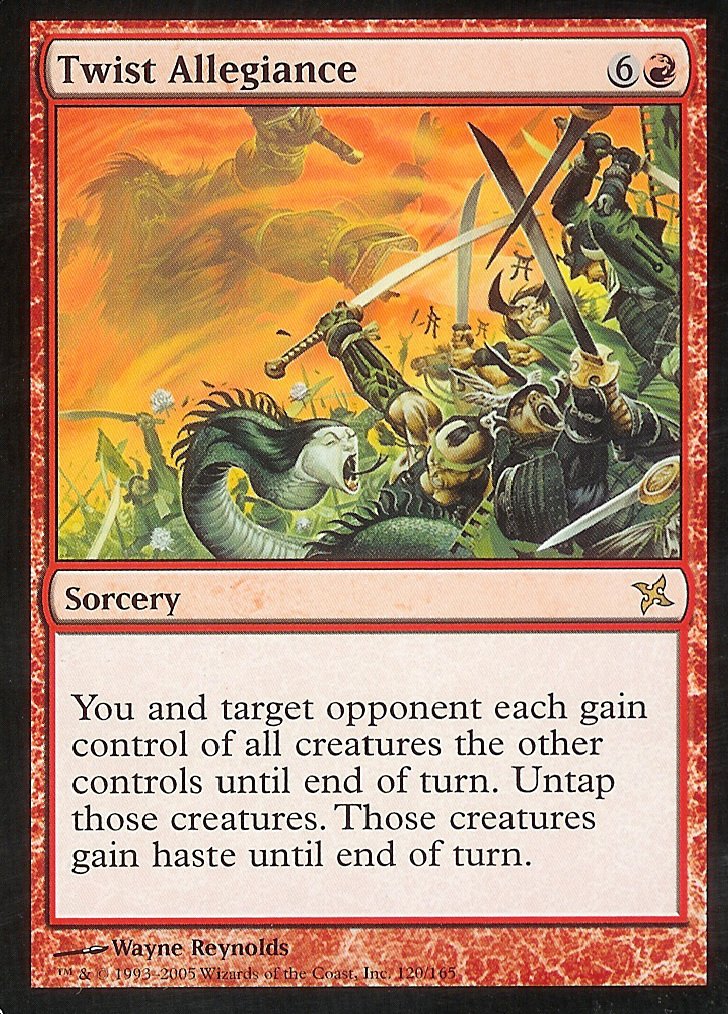 Twist Allegiance (Betrayers of Kamigawa) Medium Play