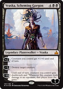 Vraska, Scheming Gorgon (Rivals of Ixalan) Near Mint Foil