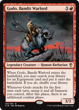 Godo, Bandit Warlord (Commander 2016 Edition) Light Play