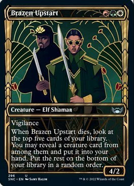 Brazen Upstart (Showcase) (Streets of New Capenna) Near Mint Foil