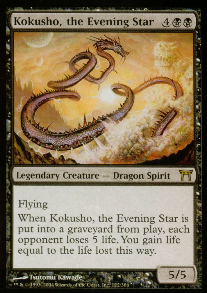 Kokusho, the Evening Star (Champions of Kamigawa) Medium Play