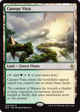 Canopy Vista (Battle for Zendikar) Near Mint
