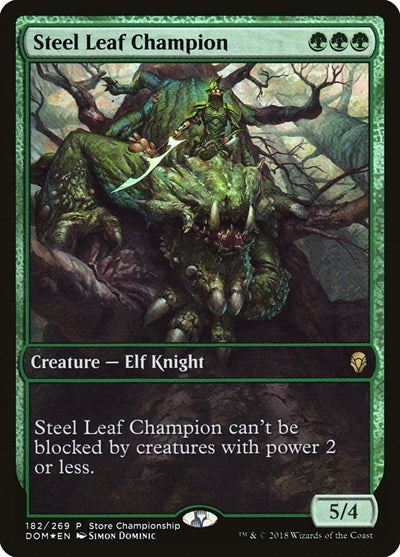 Steel Leaf Champion (Promos: Game Day and Store Championship) Light Play Foil