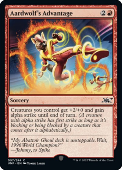 Aardwolf's Advantage (Unfinity) Near Mint