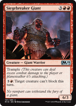 Siegebreaker Giant (Magic 2019 Core Set) Near Mint