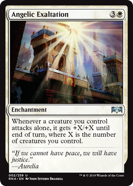 Angelic Exaltation (Ravnica Allegiance) Light Play