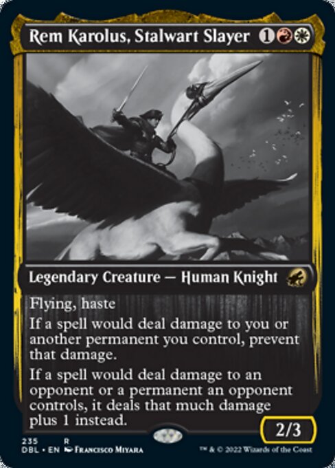Rem Karolus, Stalwart Slayer (Innistrad: Double Feature) Near Mint Foil