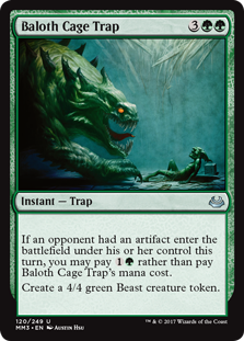 Baloth Cage Trap (Modern Masters 2017) Near Mint