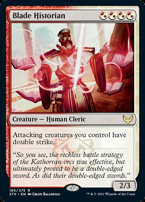 Blade Historian (Strixhaven) Medium Play Foil
