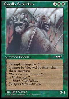 Gorilla Berserkers (2) (Alliances) Medium Play