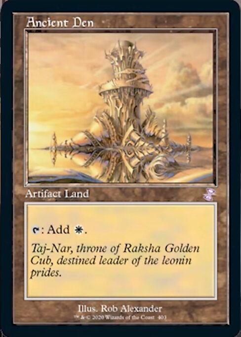 Ancient Den (Time Spiral Remastered) Light Play Foil