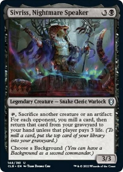 Sivriss, Nightmare Speaker (Commander Legends: Battle for Baldur's Gate) Near Mint