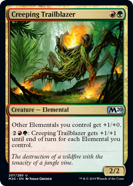 Creeping Trailblazer (Magic 2020 Core Set) Light Play