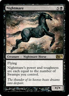 Nightmare (Magic 2010 Core Set) Medium Play Foil