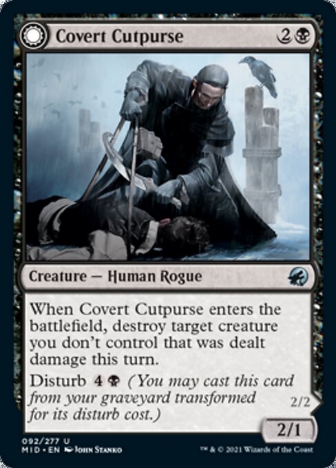 Covert Cutpurse / Covetous Geist (Innistrad: Midnight Hunt) Near Mint