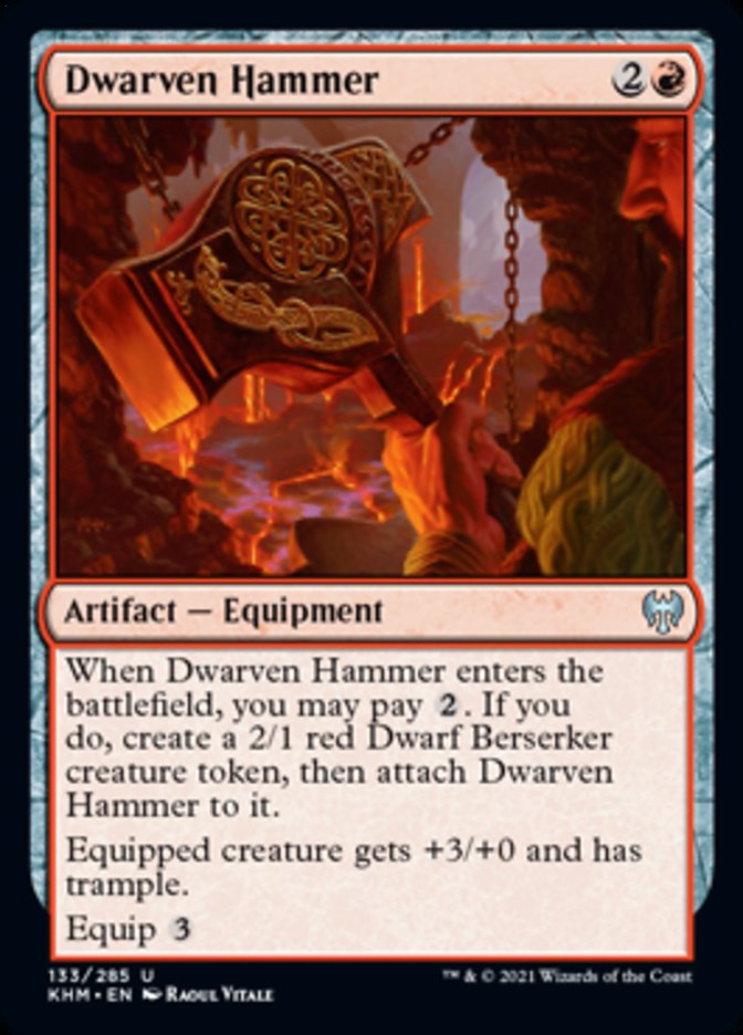 Dwarven Hammer (Kaldheim) Medium Play