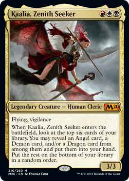 Kaalia, Zenith Seeker (Magic 2020 Core Set) Medium Play Foil