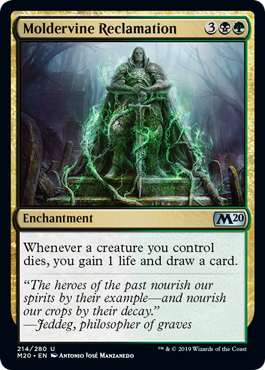 Moldervine Reclamation (Magic 2020 Core Set) Light Play
