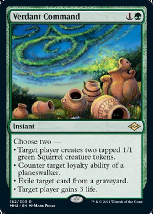 Verdant Command (Modern Horizons 2) Medium Play