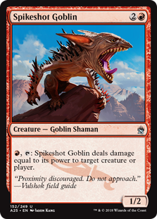 Spikeshot Goblin (Masters 25) Light Play Foil