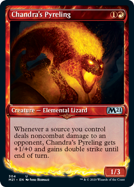 Showcase Chandra's Pyreling (Magic 2021 Core Set) Near Mint Foil