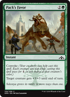 Pack's Favor (Guilds of Ravnica) Near Mint