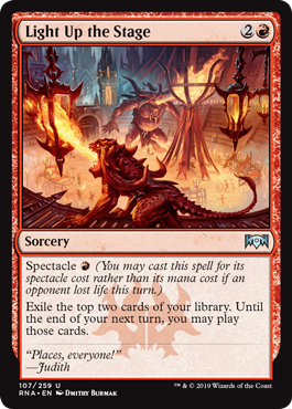 Light Up the Stage (Ravnica Allegiance) Heavy Play