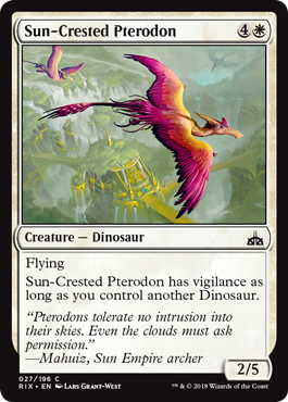 Sun-Crested Pterodon (Rivals of Ixalan) Near Mint