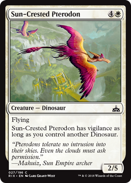 Sun-Crested Pterodon (Rivals of Ixalan) Light Play